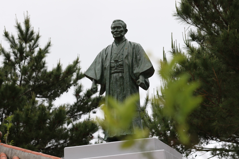 Bronze statue of Uechi Kanbun sensei
